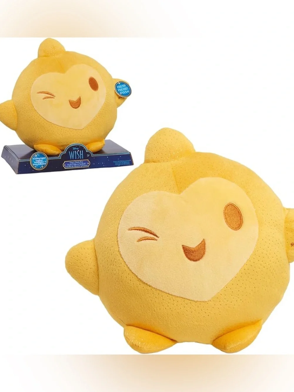 💛10-inch bright stuffed star, relaxing night light, toys 🧸